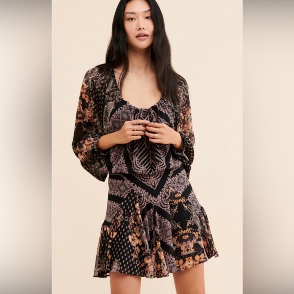 Free People open back mini Dress Size S